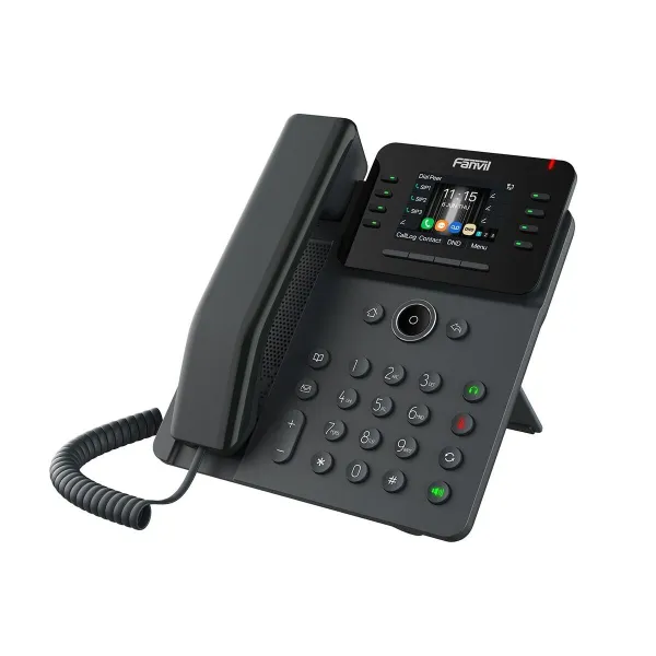 Fiksuotojo ryšio telefonas Fanvil V61G Juoda