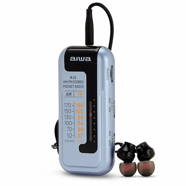 Radio Aiwa R22SL Sudrabains