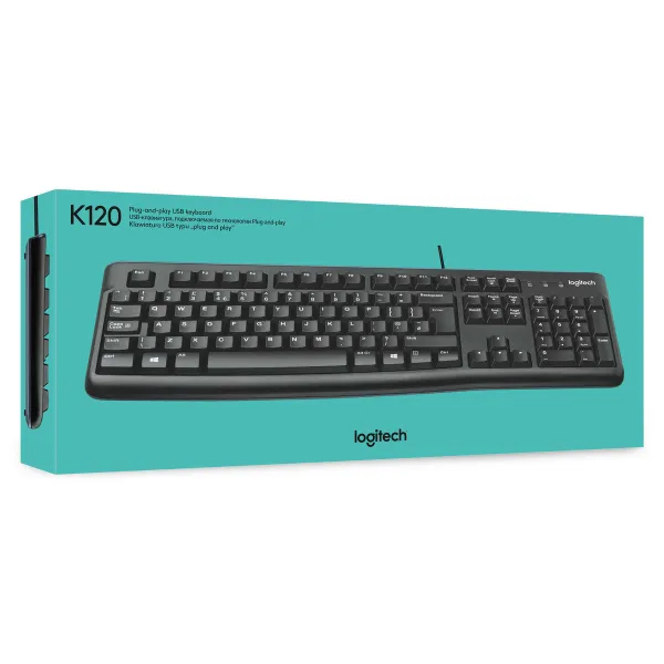 Keyboard Logitech 920-002482 Black Spanish Qwerty AZERTY