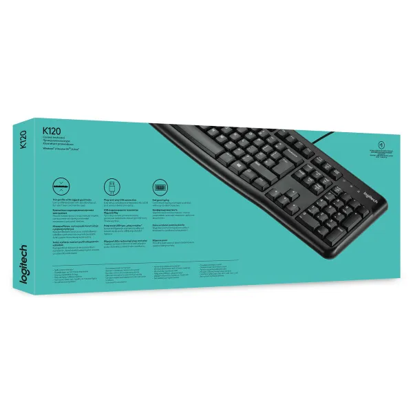 Keyboard Logitech 920-002482 Black Spanish Qwerty AZERTY