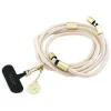 Guess Crossbody Strap 4G Charm - Universal Phone Strap / USB-C to USB-C Cable 1.5m (Beige)