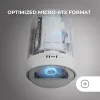 ATX semi-tornikotelo Mars Gaming MCCYLONW Valkoinen