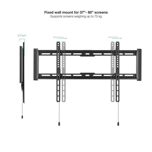 TV Statīvs TooQ LP1083F-B 80" 75 Kg