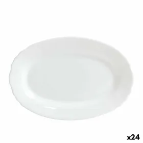 Pasniegšanas Plate Bormioli Ebro Stikls Ovāls 23 x 15,5 x 2,1 cm (24 gb.)