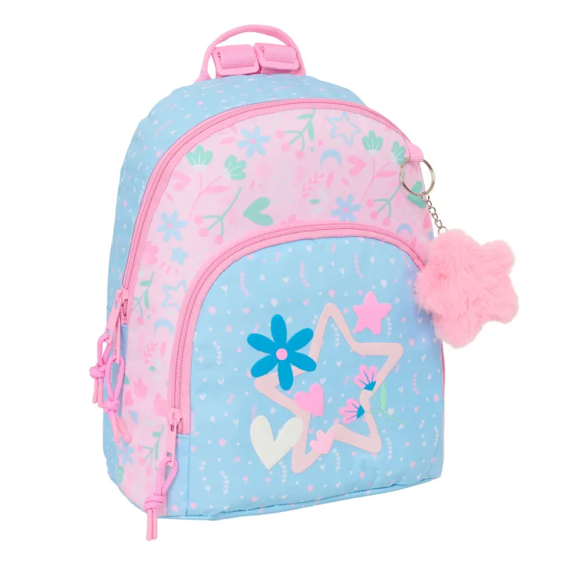 Рюкзак BlackFit8 Smile Розовый Светло Синий 25 x 30 x 13 cm Mini
