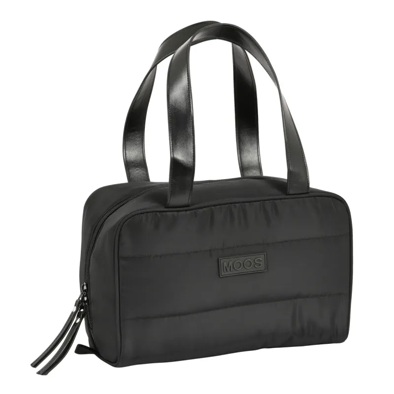 School Toilet Bag Moos Negro Black Padded 31 x 14 x 19 cm