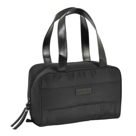 School Toilet Bag Moos Negro Black Padded 31 x 14 x 19 cm