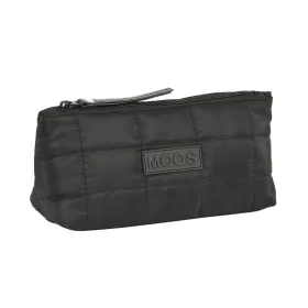School Toilet Bag Moos Negro Black Padded 23 x 12 x 8 cm
