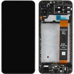 LCD screen Samsung A137 A13 2022 with touch screen with frame black ORG