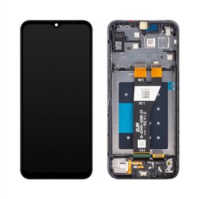 LCD screen Samsung A146 A14 5G with touch screen and frame original Black (service pack)