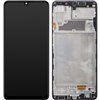 LCD screen Samsung A225 A22 4G with touch screen and frame original Black (service pack)