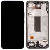 LCD screen Samsung A346 A34 5G with touch screen and frame original Awesome Graphite (service pack)