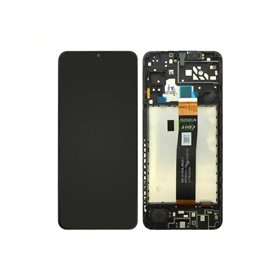 LCD screen Samsung A566 A56 5G with touch screen and frame original Graphite (service pack)