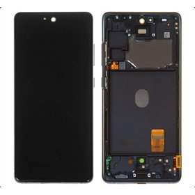 LCD screen Samsung G780F S20 FE with touch screen and frame original Cloud Navy (service pack)