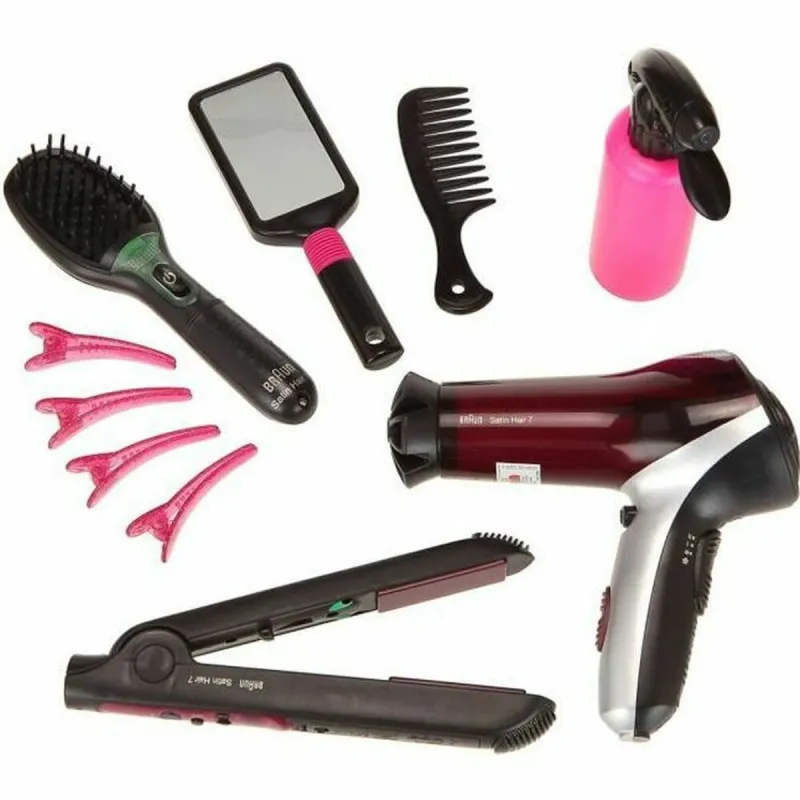 Child's Hairedressing Set Klein set Braun Satin Hair 7