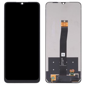 Ekranas Xiaomi Redmi 10C/Poco C40 su lietimui jautriu stikliuku juodas ORG