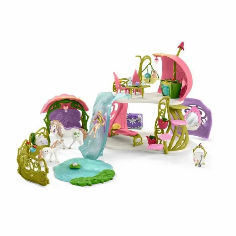 Playset Schleich glitter house with unicorns, lake and stable - 42445 Zirgs