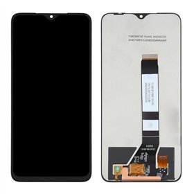 Ekranas Xiaomi Redmi 9T/Poco M3/Redmi Note 9 4G su lietimui jautriu stikliuku juodas (Refurbished) ORG