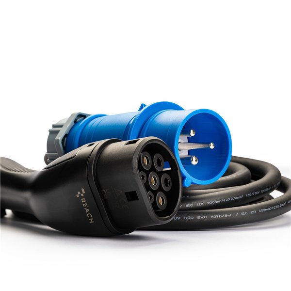 EV charger Reach PEVC3 1 phase Type2 32A 7.2kW 5.0m