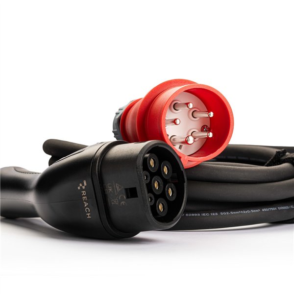 EV charger Reach PEVC5 3 phases Type2 16A 11kW 5.0m