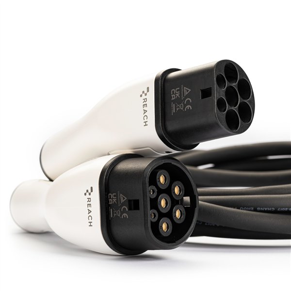 Elektromobilių įkrovimo laidas Reach EVCC1 Type2-Type2 16A 11kW 5.0m