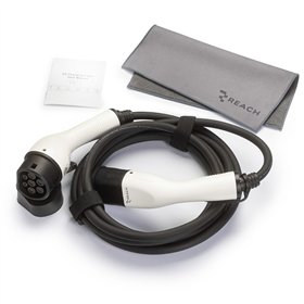 Elektromobilių įkrovimo laidas Reach EVCC1 Type2-Type2 16A 11kW 5.0m