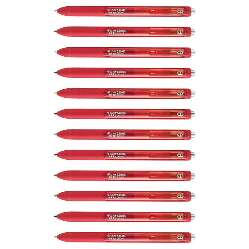 Gelio rašiklis Paper Mate InkJoy Gel Raudona 12 vnt.