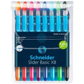 Kuulakärkikynäsetti Schneider Slider Basic XB 8 Kappaletta Monivärinen