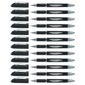 Ручка с жидкими чернилами Uni-Ball Rollerball Jestsream SX-210 Чёрный 1 mm (12 Предметы)