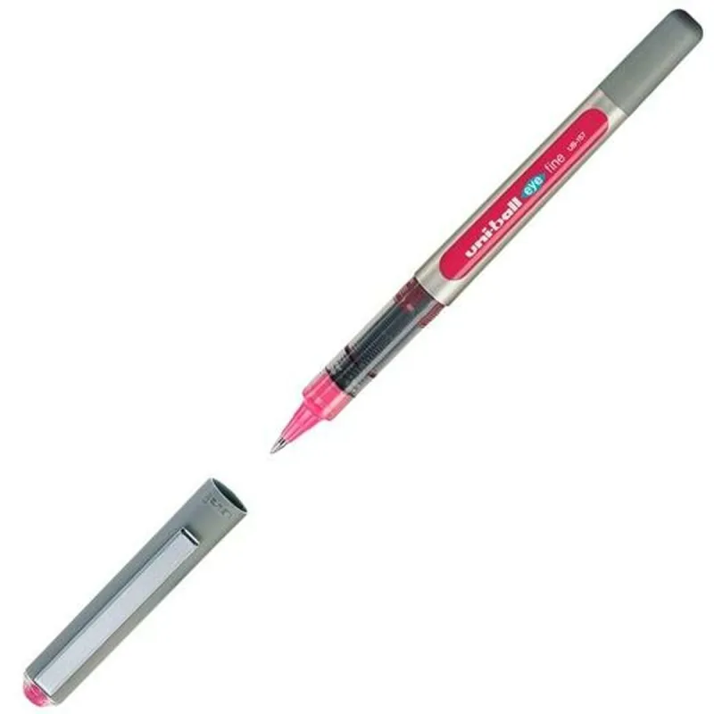 Šķidrās tintes pildspalva Uni-Ball Rollerball Eye Fine UB-157 Rozā 0,7 mm (12 Daudzums)