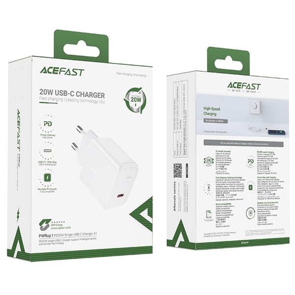 Charger Acefast A1 20W USB-C white