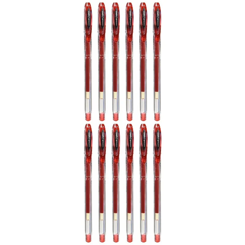 Täytekynä Uni-Ball Rollerball Signo Basicos UM-120 Punainen 0,5 mm (12 Kappaletta)