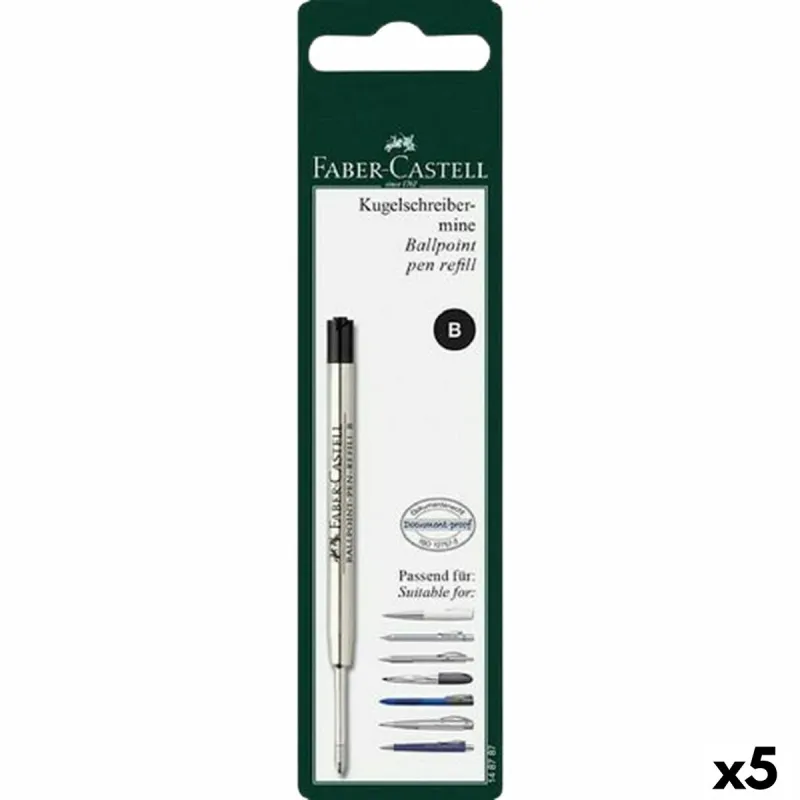 Aizvietotāji Faber-Castell Pildspalva Melns (5 gb.)