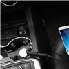 Car charger Hoco Z14 USB + microUSB (3.4A) black