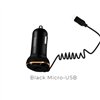 Car charger Hoco Z14 USB + microUSB (3.4A) black