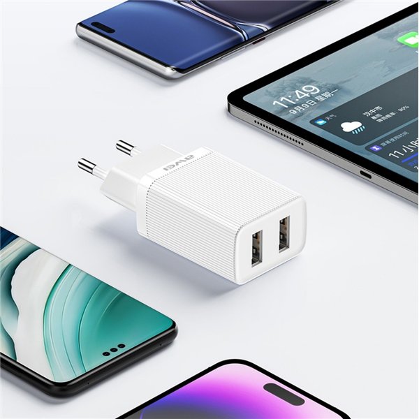 Charger Awei C15-EU 10W 2xUSB-A white