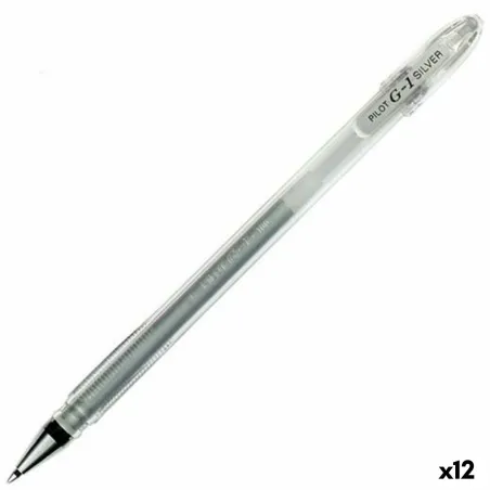 Karžygio Ženklas Roller Pilot G-1 Sidabras 0,4 mm (12 vnt.)