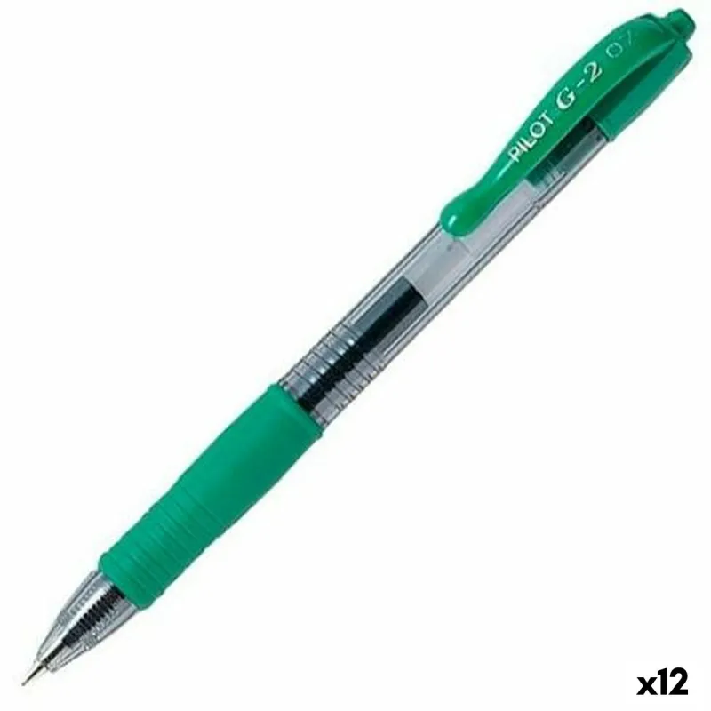 Gelio rašiklis Pilot G-2 07 Žalia 0,4 mm (12 vnt.)