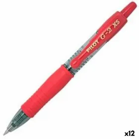 Kynä Roller Pilot G-2 XS Sisäänvedettävä Punainen 0,4 mm (12 osaa)