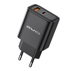 Charger Awei PD81-EU 22.5W USB-A/USB-C black