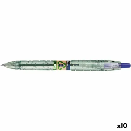 Ручка Pilot Ecoball Переработанный пластик Синий 1 mm (10 штук)