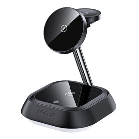 Wireless charger Acefast E16 3-in-1 15W black