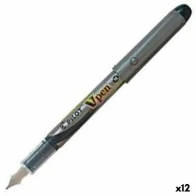Ручка с жидкими чернилами Pilot V Pen Одноразовая Перо для каллиграфии Чёрный Сталь 0,4 mm (12 штук)