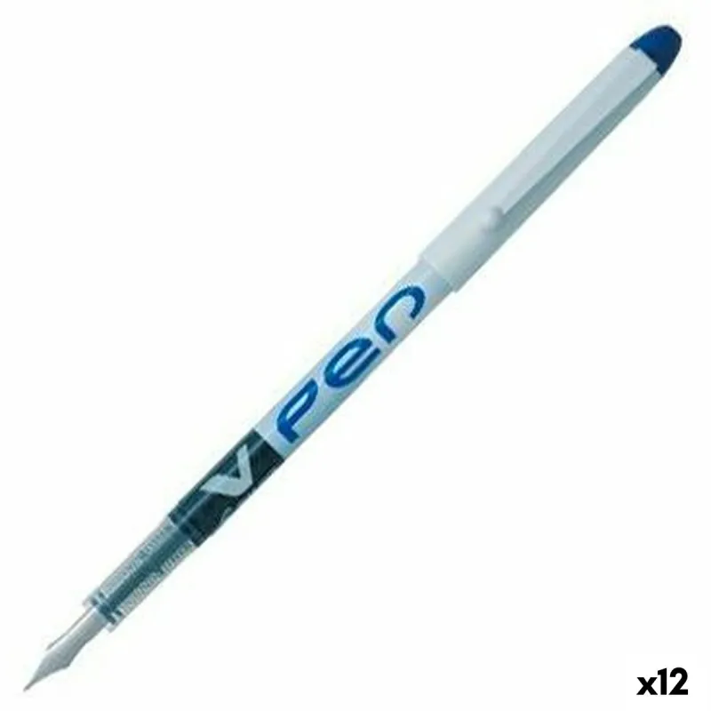 Rašiklis su skystu rašalu Pilot V Pen Kaligrafinis rašiklis Vienkartiniai Mėlyna 0,4 mm (12 vnt.)