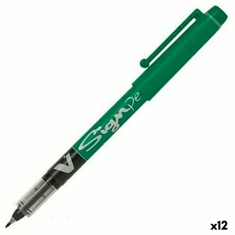Täytekynä Pilot V Sign Vihreä 0,6 mm (12 osaa)