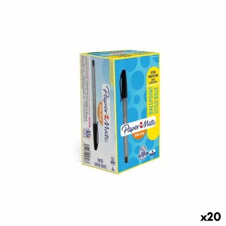 Kynä Paper Mate Inkjoy 50 Kappaletta Musta 1 mm (20 osaa)