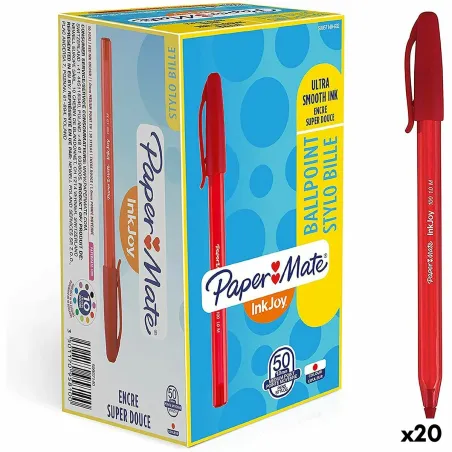 Kynä Paper Mate Inkjoy 50 Kappaletta Punainen 1 mm (20 osaa)