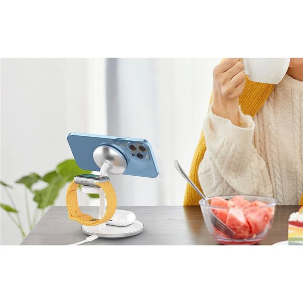 Wireless charger Choetech T585-F 3-in-1 15W white