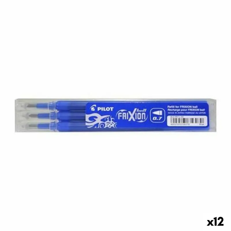 Varaosasetti Pilot Frixion 0,7 Kynä 3 Kappaletta Sininen (12 osaa)