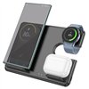 Wireless charger Hoco CQ2 (Samsung) 3-in-1 black